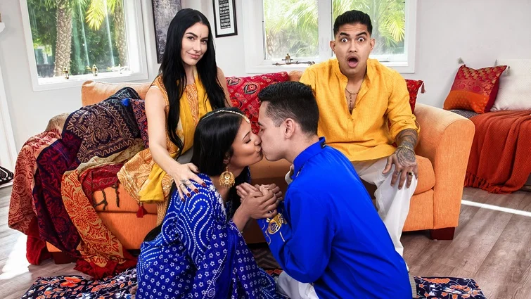 MomSwap – Family Tradition You are 18 now We have to Teach you How to Fuck/ Venus Valencia, Viva Athena